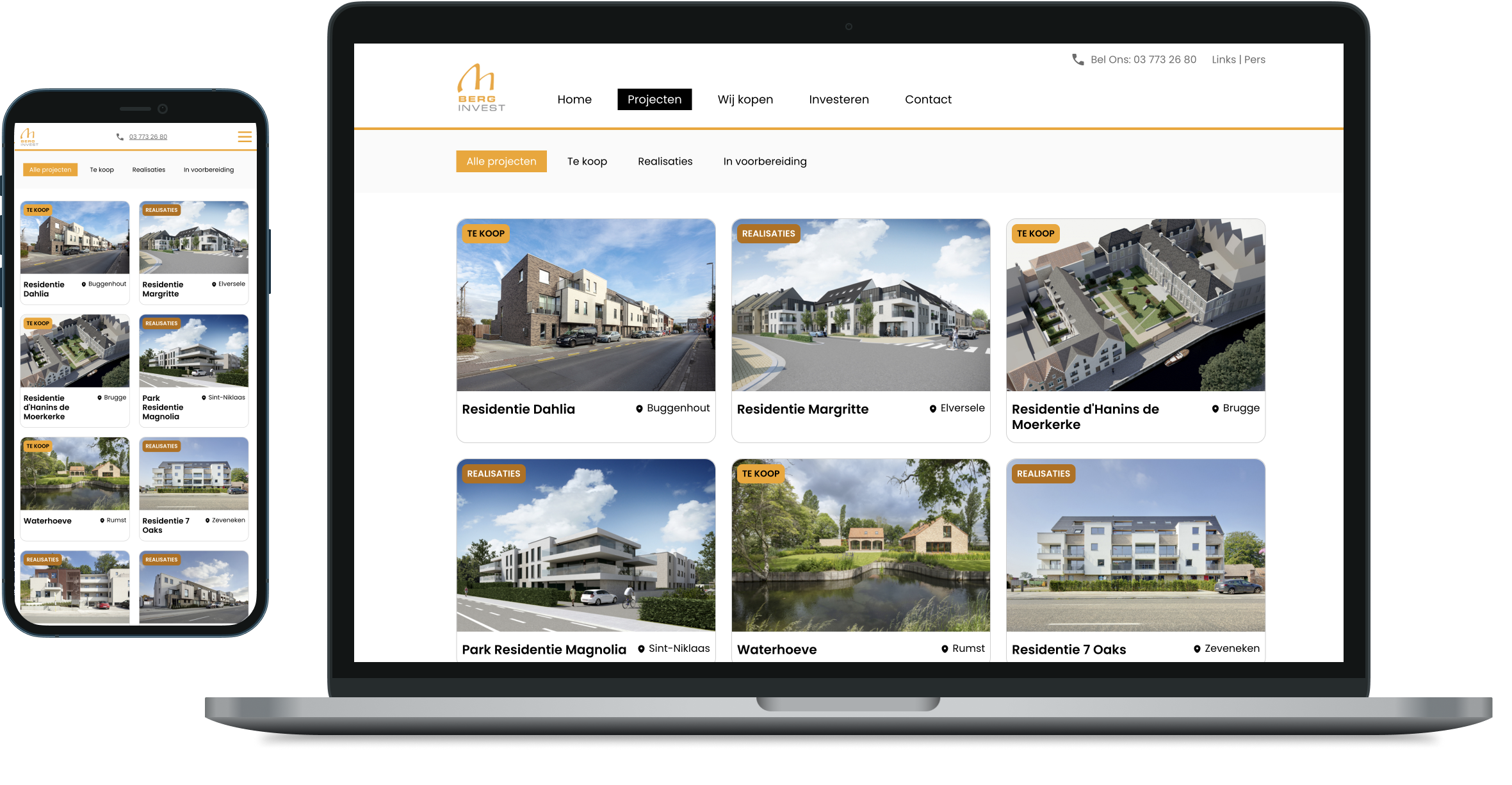 Berg-Invest Project - Weergave van duurzame architectuur en ontwerp